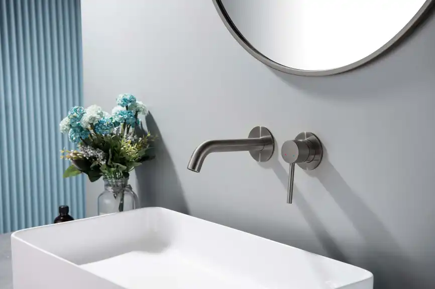 Смеситель для раковины Aquatek Европа AQ1313BGM, Оружейная сталь фото 5