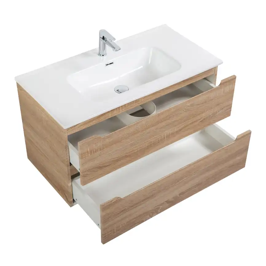Тумба под раковину BelBagno ETNA-900-2C-SO-WO-P подвесная Rovere Bianco фото 6