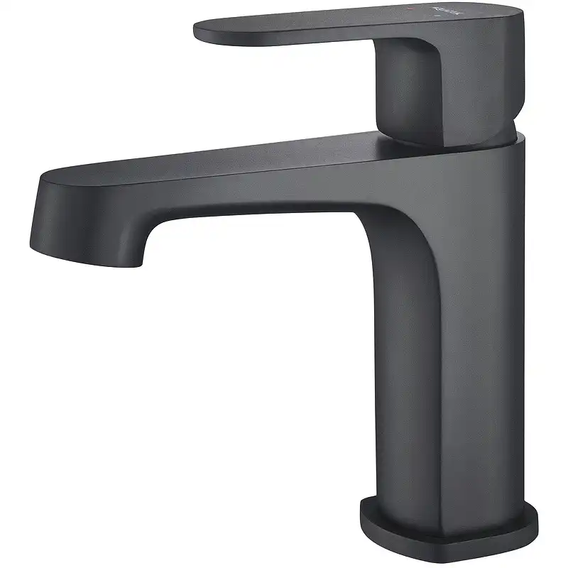 Смеситель для раковины Aquatek Оберон AQ1210MB, однорычажный, цвет Черный матовый фото 1