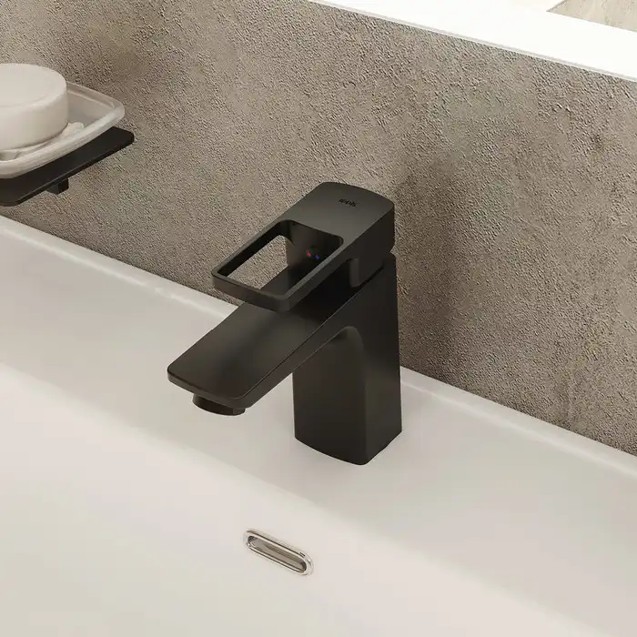 Смеситель для раковины IDDIS Bild BILBL00i01  цвет, Матовый черный фото 3