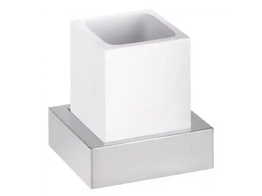 Стакан для зубных щеток 11,5 см BEMETA GAMMA Белый/Хром 145511012 фото 1