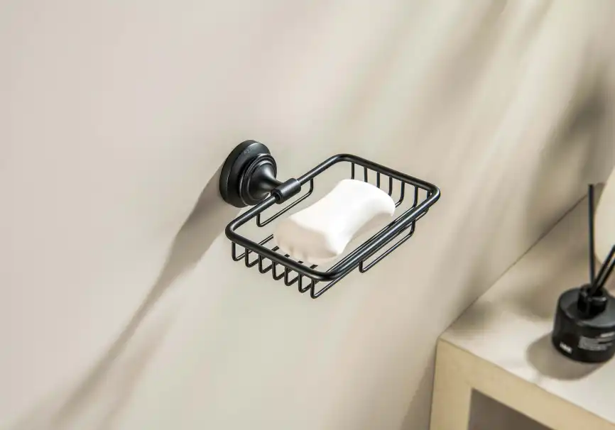 Мыльница для ванной Aquatek Классик AQ4533MB, Черный матовый фото 4