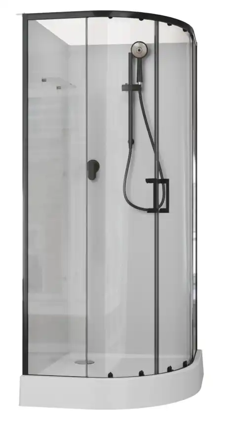 Душевая кабина Aquanet Passion EVO R black 90x90 набор 1 фото 3