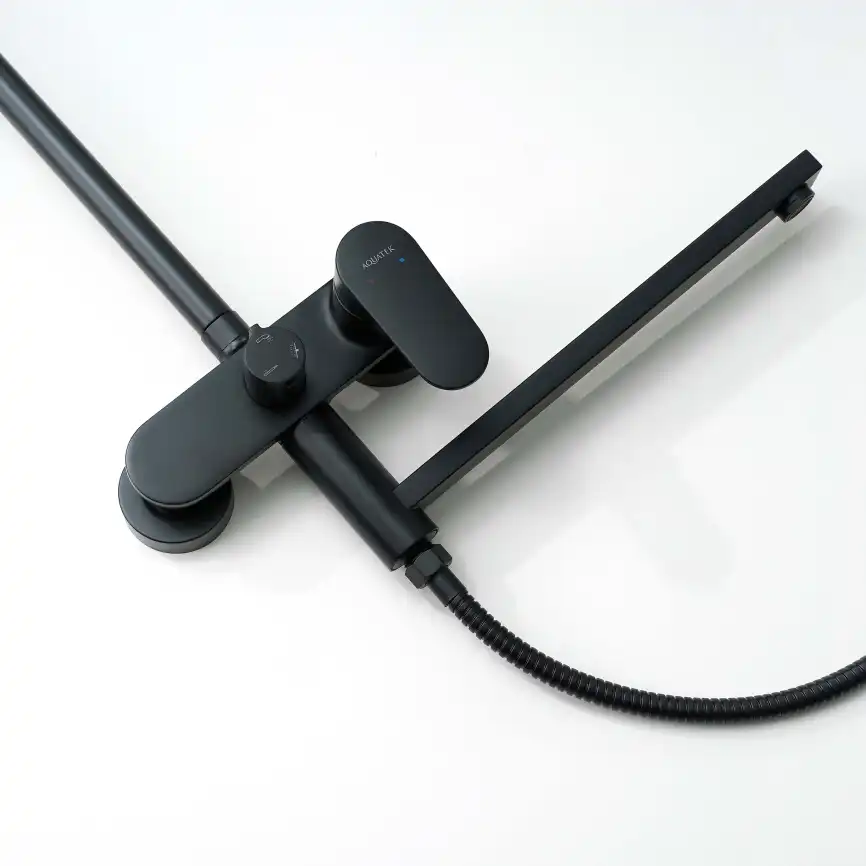 Душевая система Aquatek НИКА AQ2840MB, черный матовый фото 9