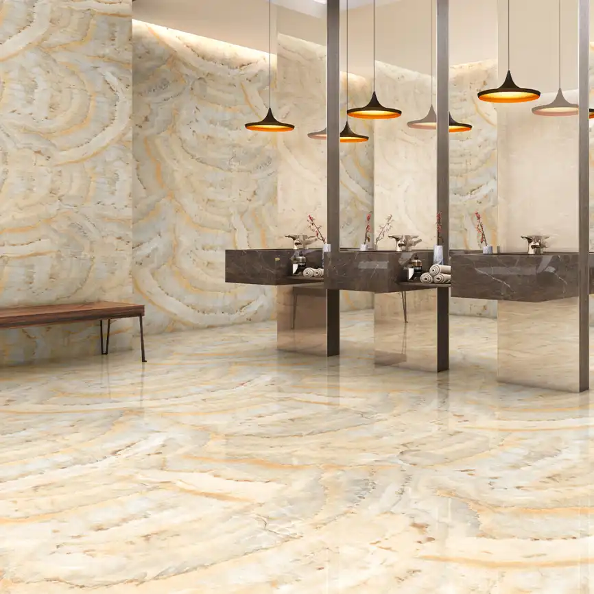 Керамогранит AVS Crystal Onyx 60x120 полированный, коричневый фото 2