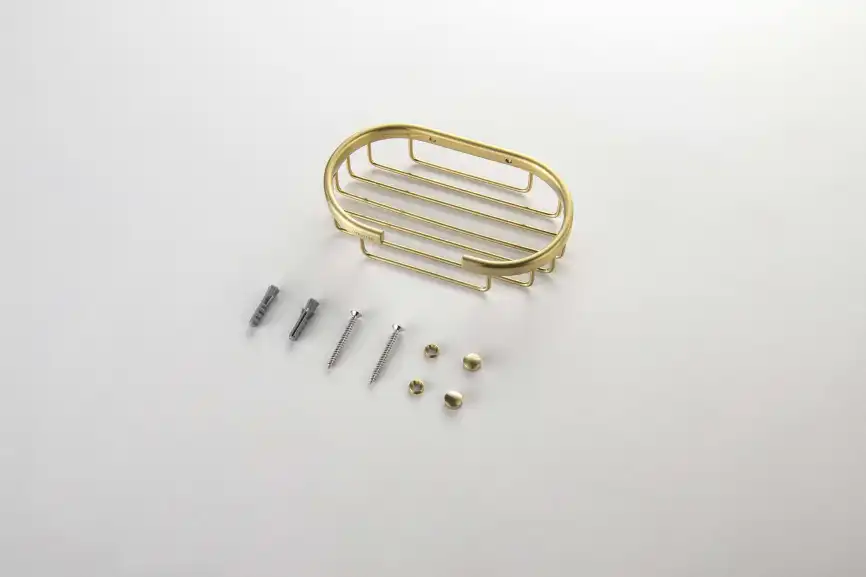 Мыльница для ванной Aquatek AQ4956BG, Золото матовое фото 3