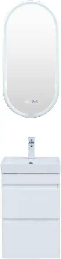 Тумба под раковину Aquanet Слим 40 белый сатин, 346045 фото 9