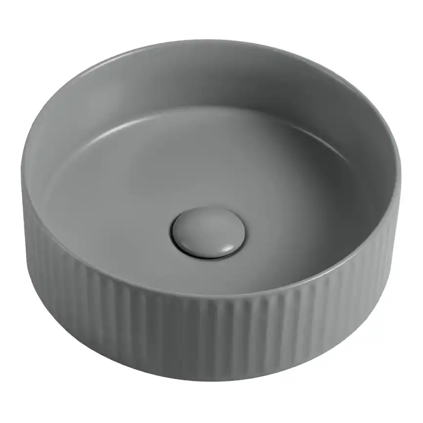 Раковина AVS Нэнси 36x36 цментно-серая матовая фото 1