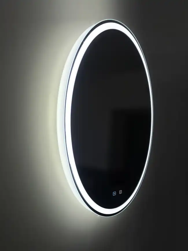 Зеркало BelBagno SPC-RNG 70х70 SPC-RNG-700-LED-TCH-SND с подстветкой, сенсорный выключатель, голосовым управлением и подогревом фото 2