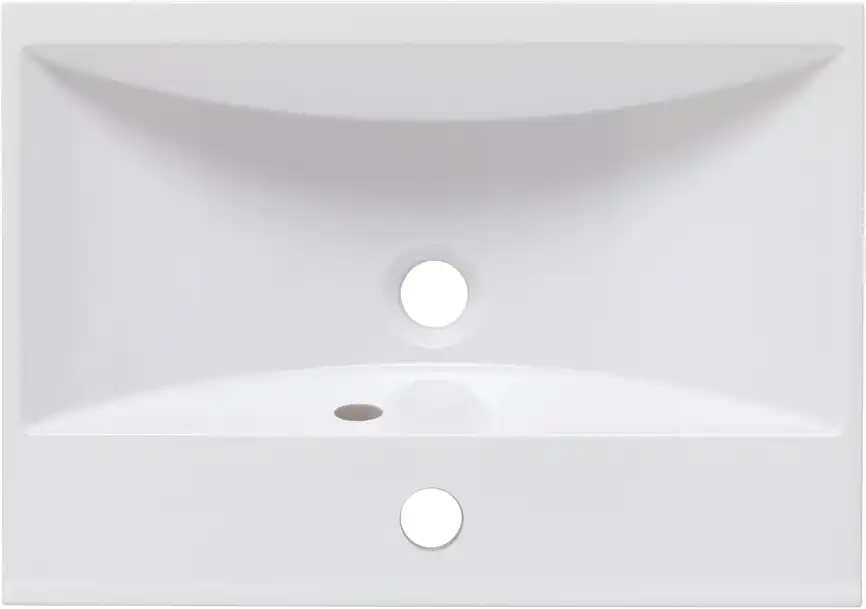 Раковина Aquanet Нота 50 284237 прямоугольная, Белая глянцевая фото 5