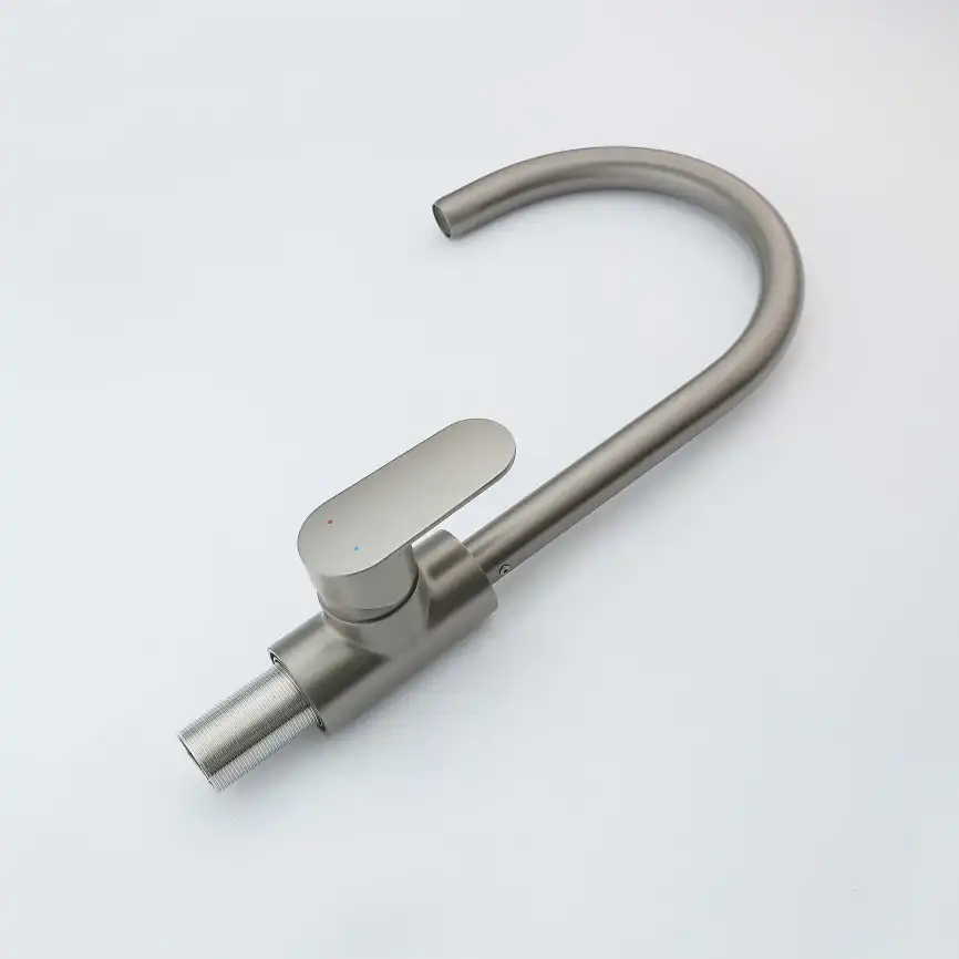 Смеситель для кухни Aquatek Ника AQ1882BGM, Оружейная сталь фото 4