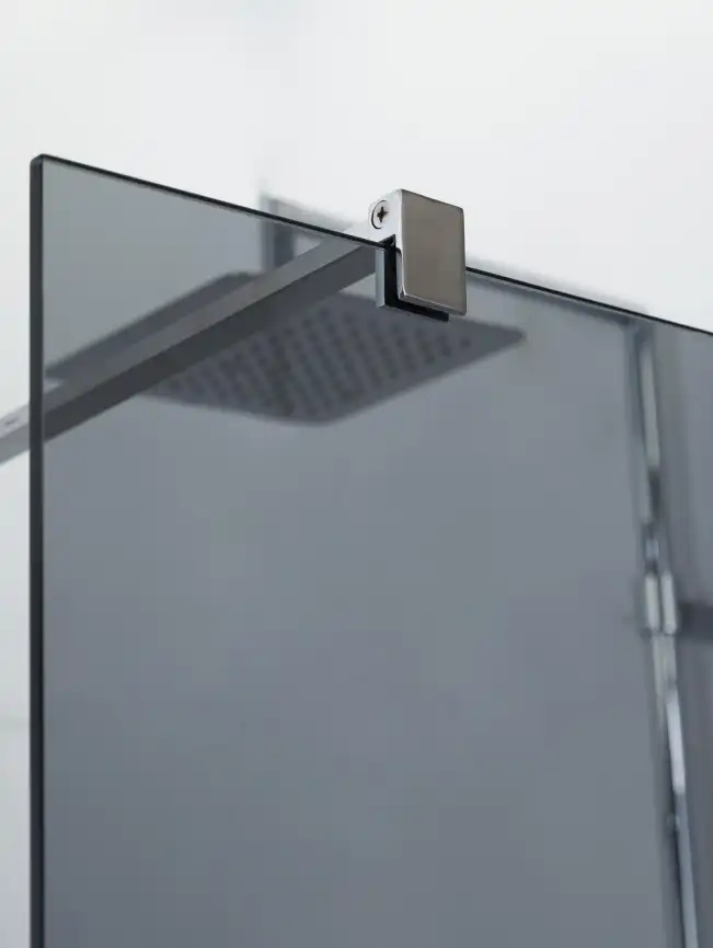 Душевая перегородка CEZARES LIBERTA-L-1-120-GR-Cr стекло Тонированное (графит), профиль Хром фото 4