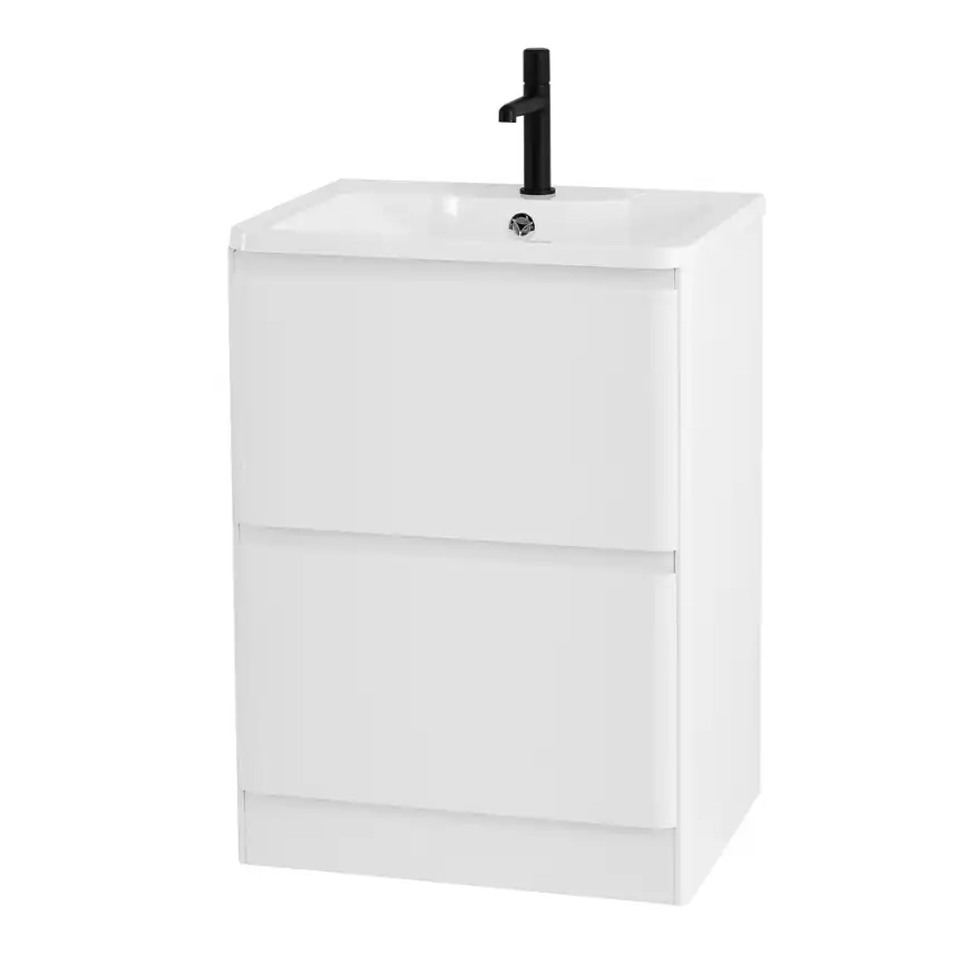 Тумба под раковину BelBagno ALBANO-600-2C-PIA-BL напольная Bianco Lucido фото 3