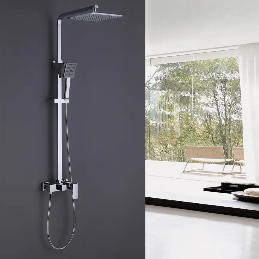 Душевая стойка ABBER Daheim AF8220 без излива, хром фото 2