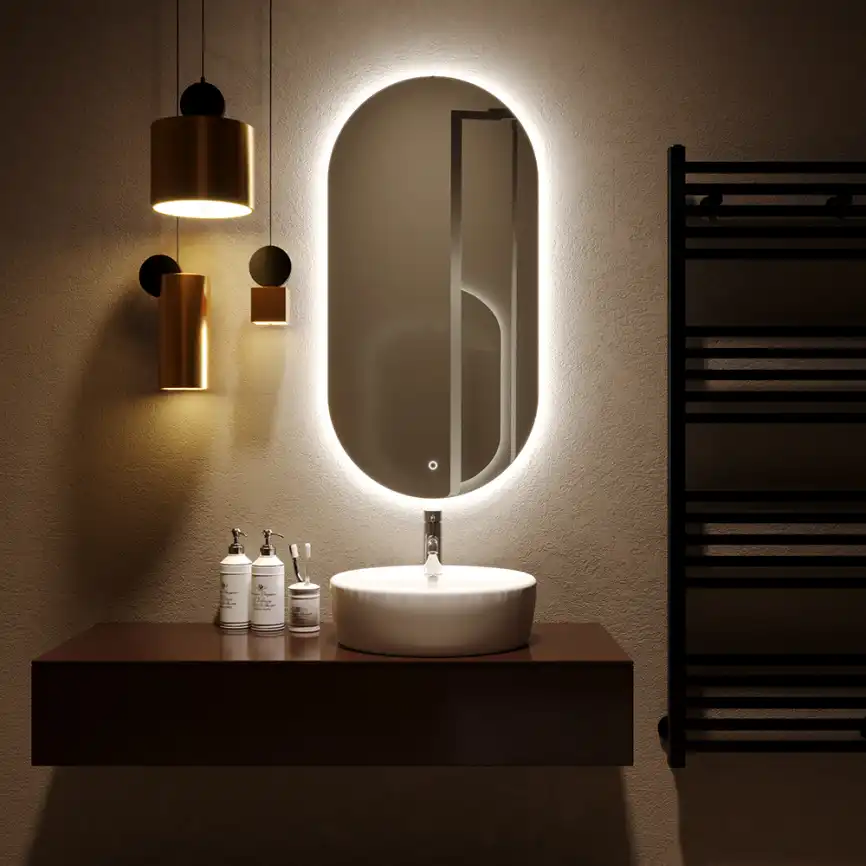 Зеркало с подсветкой AVS Гарда 50x100 см фото 2