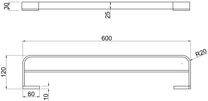 Держатель для полотенец Allen Brau Infinity 6.21013-00 хром фото 2