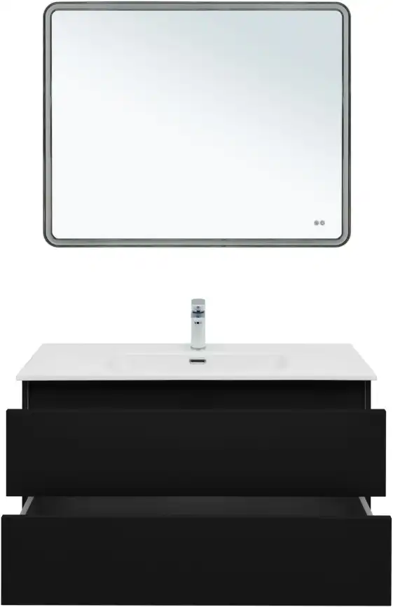 Тумба под раковину Aquanet Вега 2.0 100 маренго, подвесная, 337945 фото 5