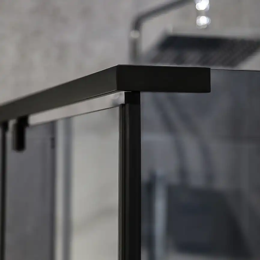 Душевой уголок AVS Фаворит 120x90 профиль черный матовый, стекло тонированное, 803-0025-195-12-90-BM-G фото 3