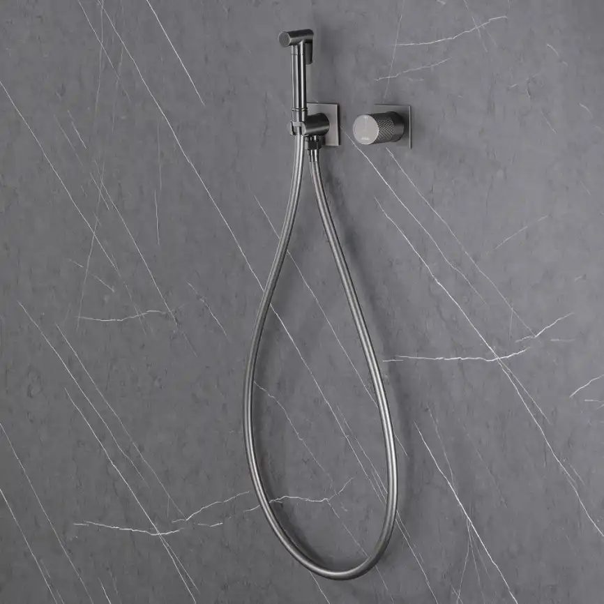 Смеситель ABBER Rund AF8725NG с гигиеническим душем, никель фото 3