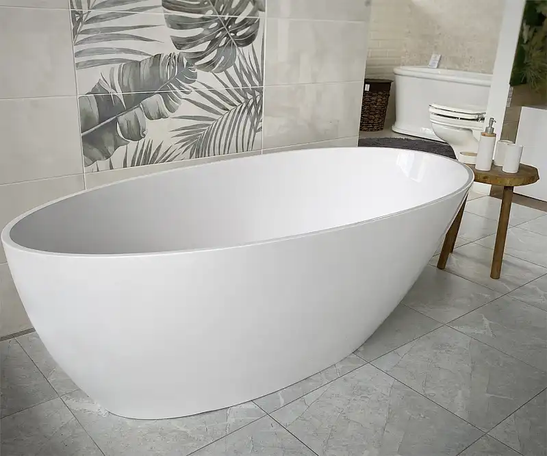 Ванна из литьевого мрамора  Aqua de Marco CALIPSO 168х80 Белая 1168WCAL фото 5