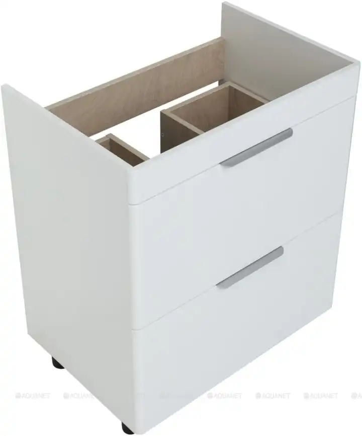 Тумба под раковину Aquanet Ирис new 70 белый глянец (2 ящика) 310153 фото 6