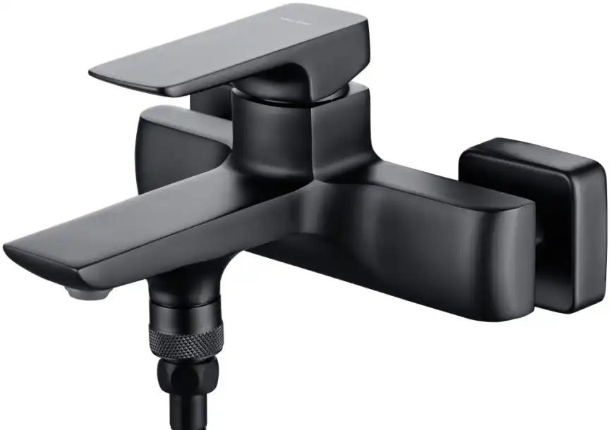 Смеситель для ванны Allen Brau Infinity 5.21006-31, однорычажный, с коротким изливом, Черный матовый фото 1