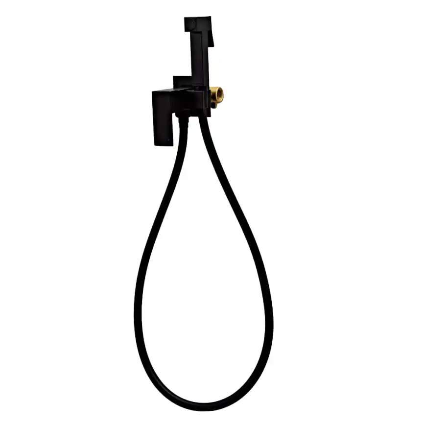 Гигиенический душ со смесителем AVS Cube 811-231-MB, черный матовый фото 2