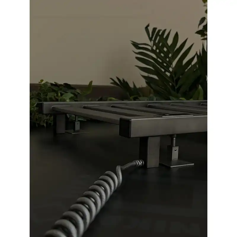 Полотенцесушитель электрический 50x80 AVS Соул с терморегулятором, графит матовый фото 4