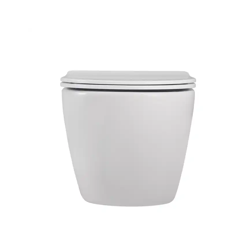 Подвесной унитаз ABBER Bequem AC1100 белый, безободковый, с сиденьем микролифт фото 3