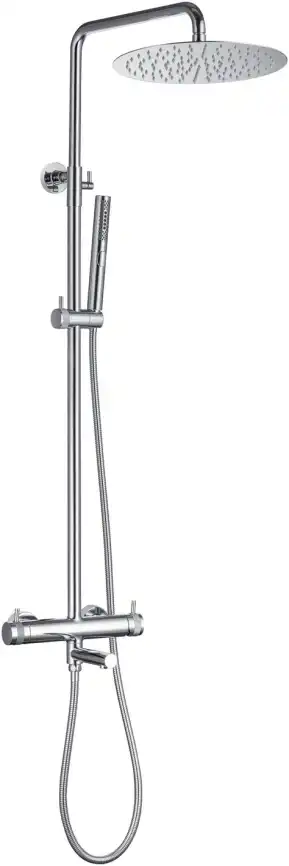 Душевая система Allen Brau Priority 5.31A10-00 для ванны с изливом, верхний и ручной душ, Хром фото 1