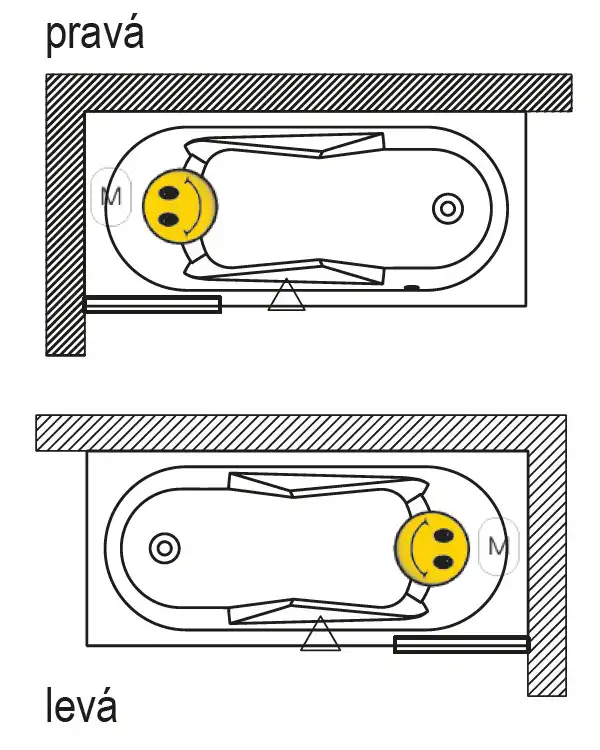 Акриловая ванна Riho Lazy 180х80 L левосторонняя B083001005 фото 6