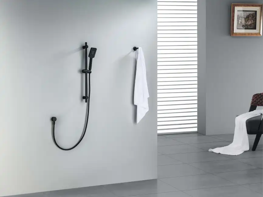 Душевой гарнитур Aquatek ЛИРА AQ2018MB, Черный матовый фото 9