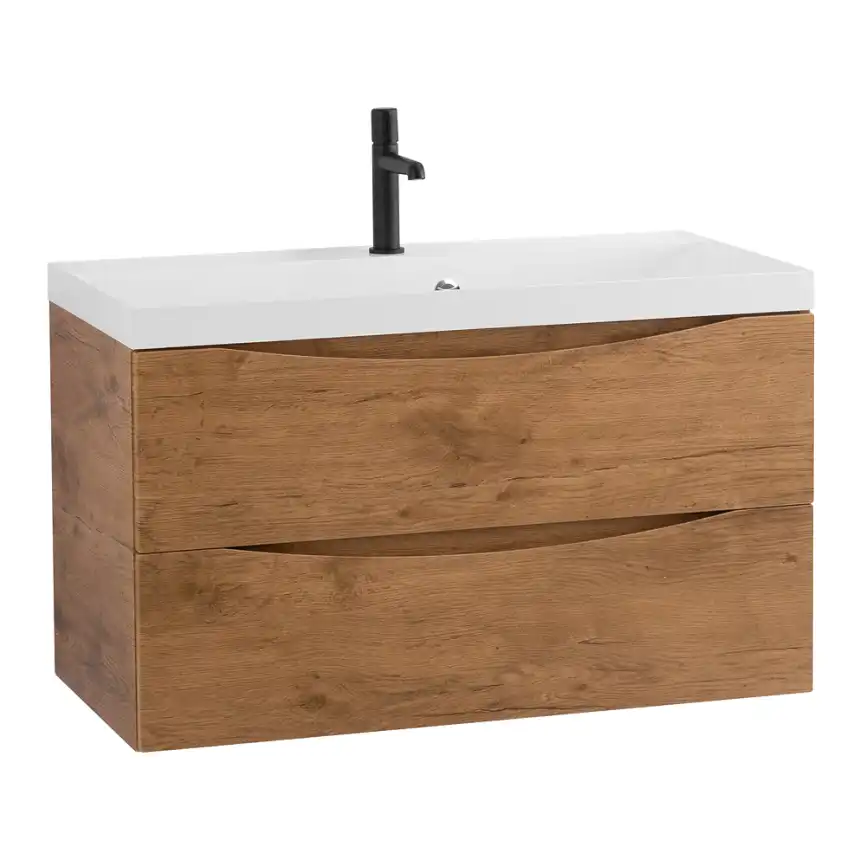 Тумба под раковину BelBagno MARINO-1000-2C-SO-RN-P подвесная Rovere Nature фото 3