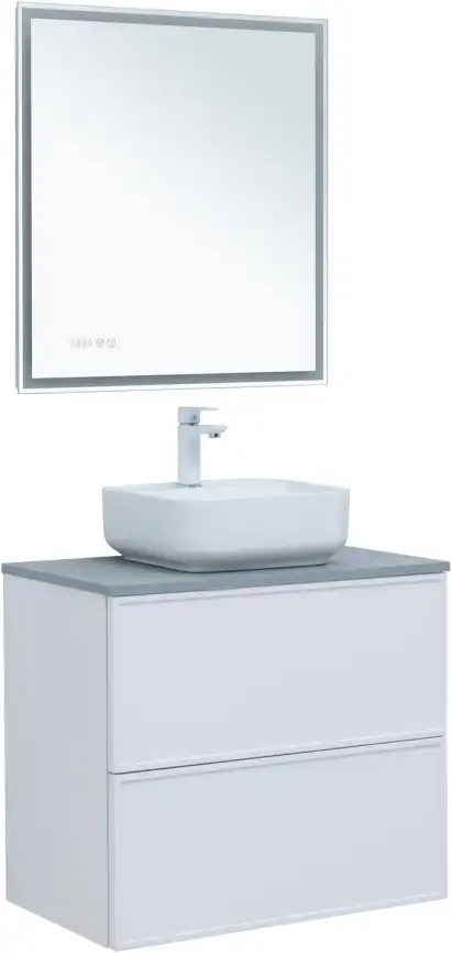 Тумба под раковину Aquanet Арт 75 белый матовый 313255 фото 11