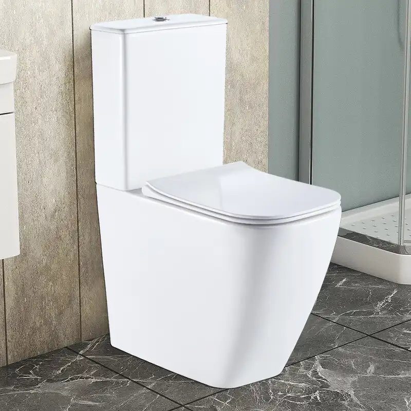 Унитаз-компакт Azario MIRADA  AZ-1288A напольный, безободковый, с бачком и сидением микролифт, цвет белый фото 9