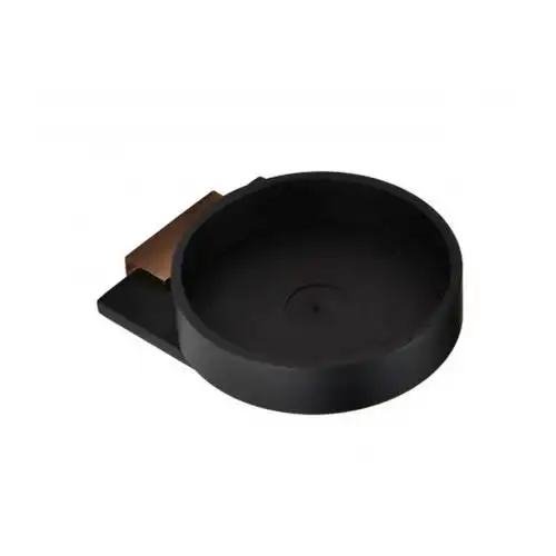 Мыльница стеклянная 8,7 см BEMETA GALLA Черная матовая 108108020 фото 1