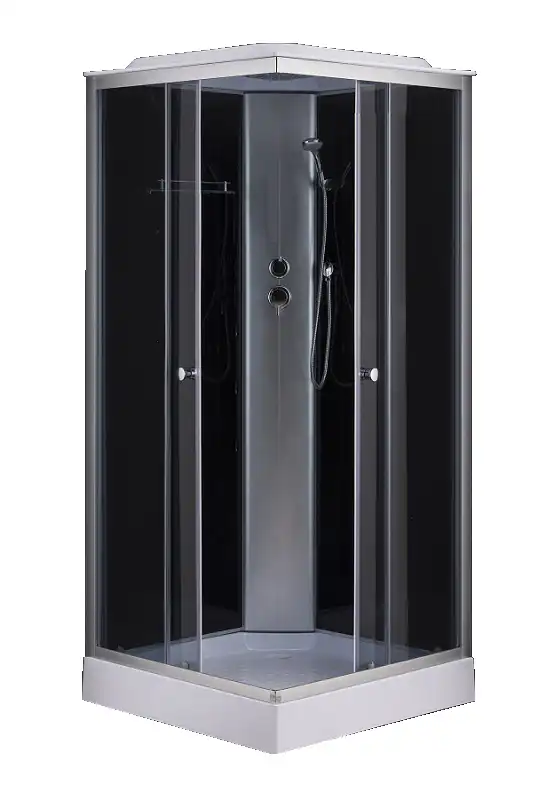 Душевая кабина Loranto 100х100, низкий поддон, Прозрачное стекло, CS-6411G,100*100*215 фото 1
