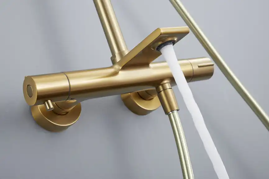 Душевая система AVS Elegant 811-421-BG, брашированное золото фото 3