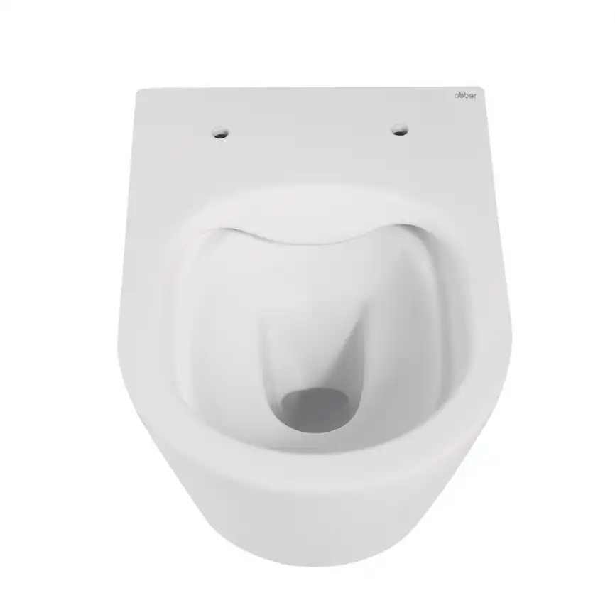 Подвесной унитаз ABBER Bequem AC1102MW белый матовый, безободковый, с сиденьем микролифт фото 5