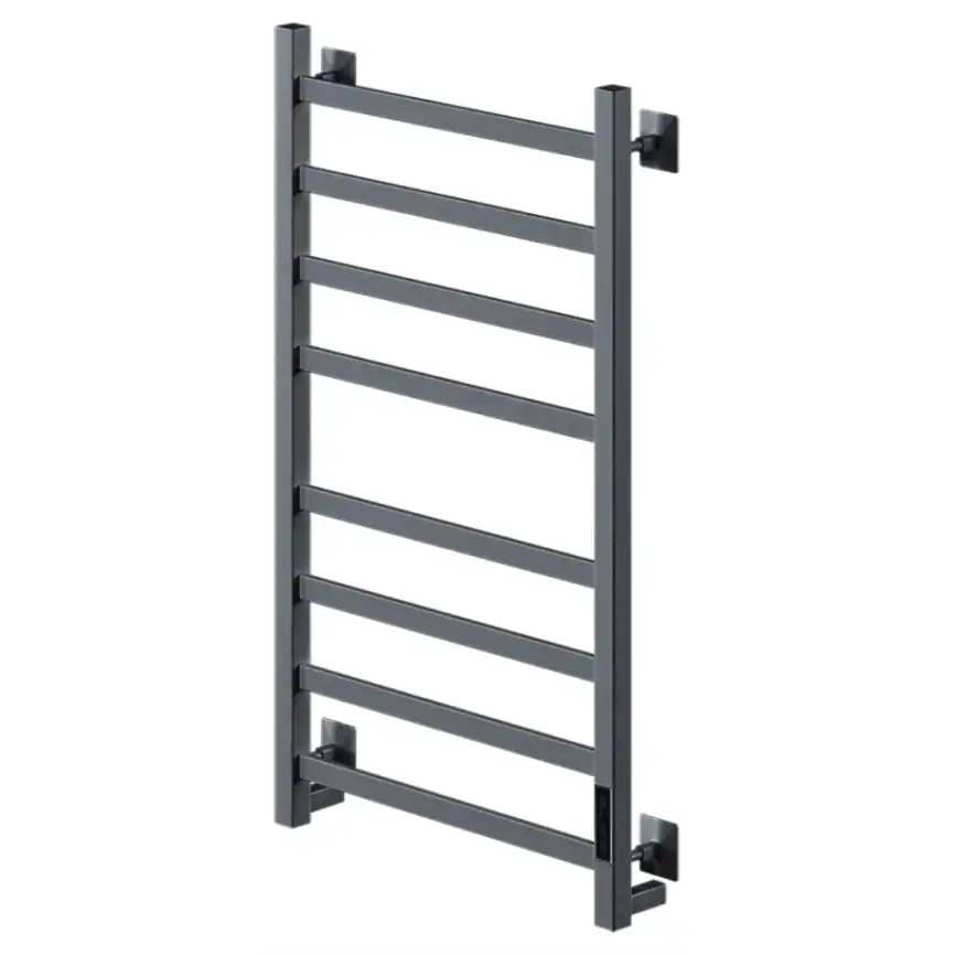 Полотенцесушитель электрический 40x80 AVS Техно с терморегулятором, оружейная сталь фото 2