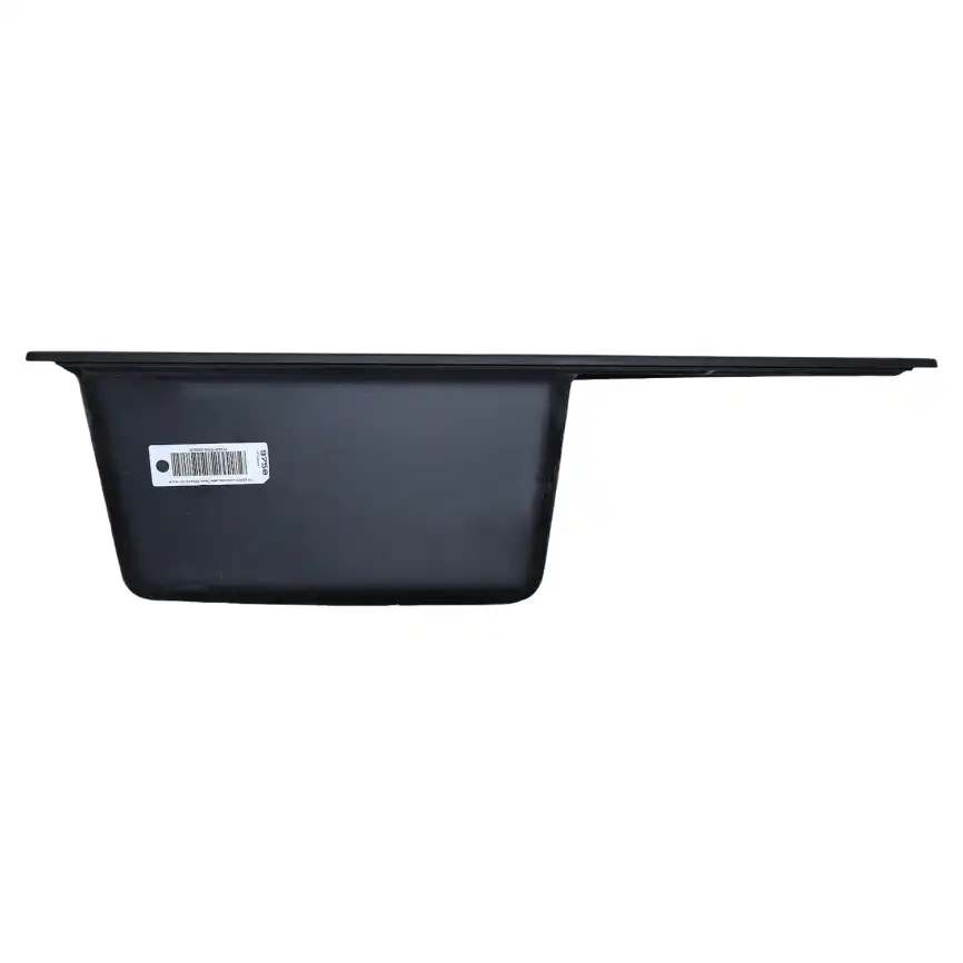 Кухонная мойка AZARIO Tavas 620х480х197 кварцевая, прямоугольная, цвет Черный: CS000976724 фото 4