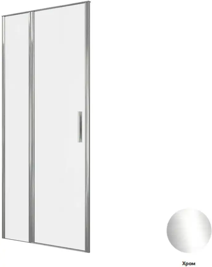 Душевая дверь Allen Brau Priority 90 см, 3.31025.00, профиль Хром, стекло Прозрачное фото 2
