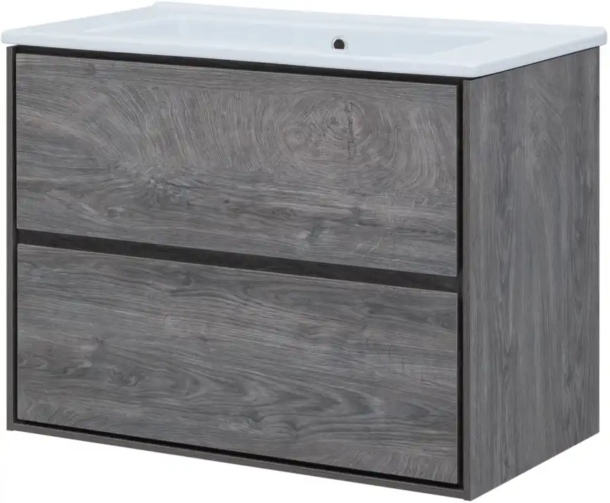 Тумба под раковину Aquanet Милан 85 дуб рошелье, подвесная, 339969 фото 4