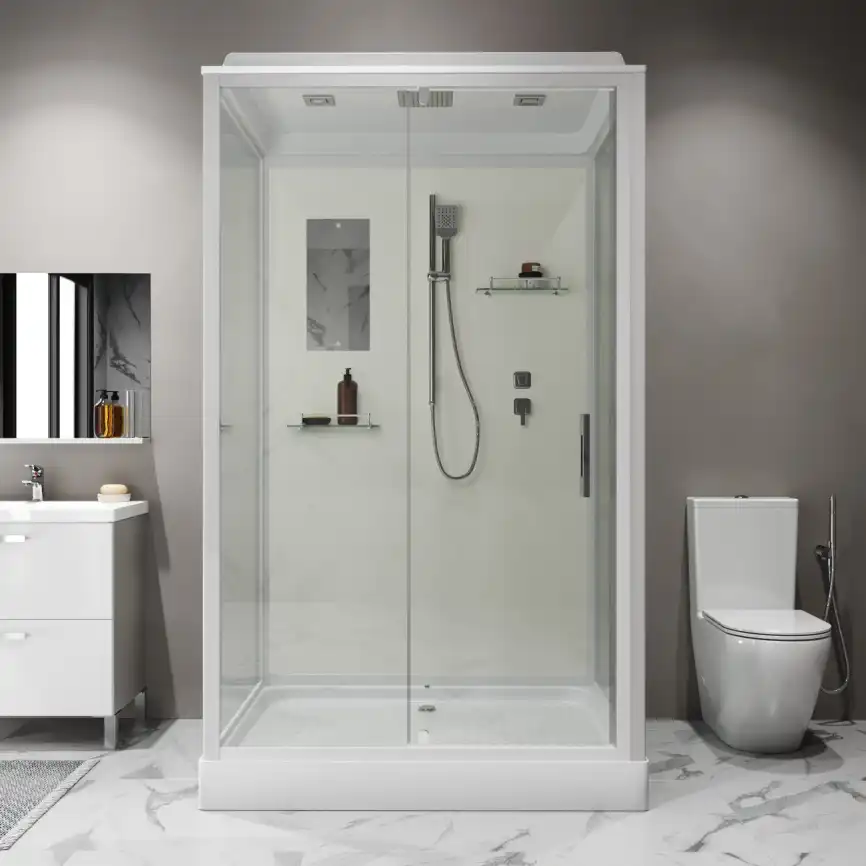 Душевая кабина Niagara Standart 120х90 ST120/90/15Q низкий поддон, белый профиль фото 10