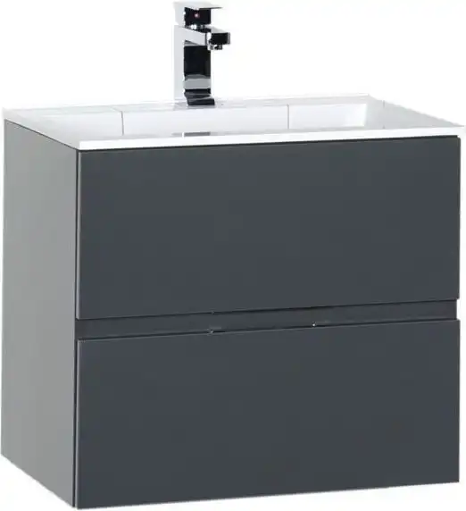 Тумба под раковину Aquanet Алвита 60 серый антрацит 183991 фото 1