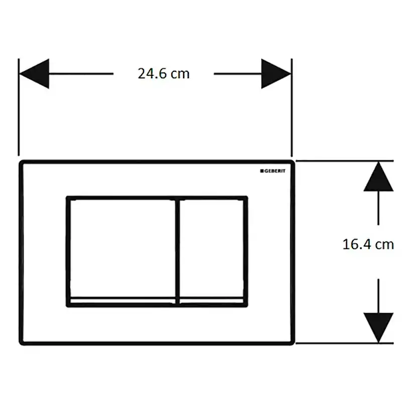 Инсталляция Geberit Delta 458.163.21.1 для унитаза с клавишей смыва Хром глянцевый фото 7