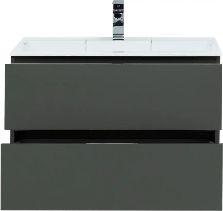 Тумба под раковину Aquanet Алвита 80 серый антрацит 215120 фото 5