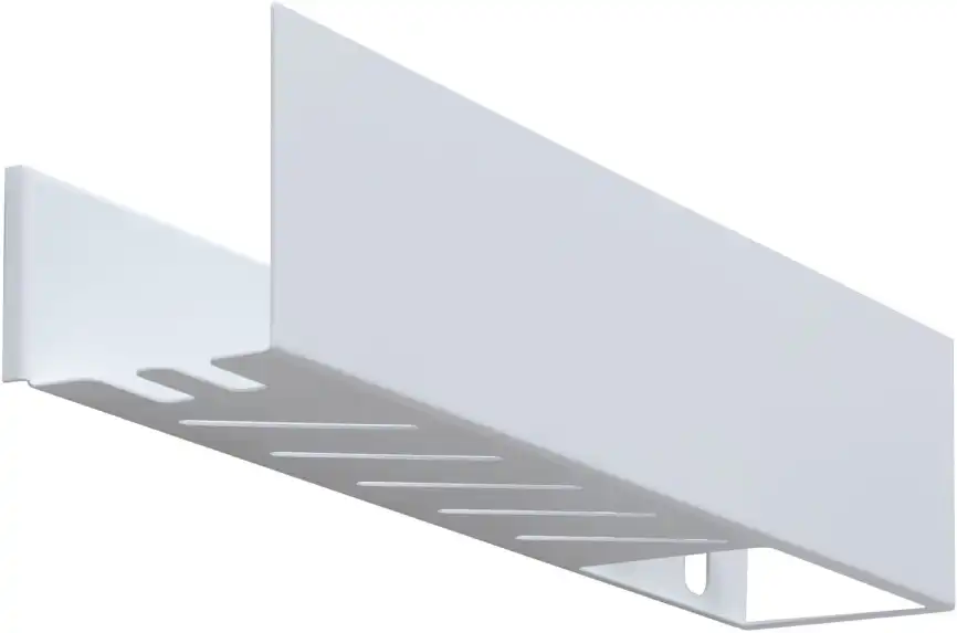 Полка Aquanet Магнум Н 50x12 белая матовая, с крючками, 341539 фото 5