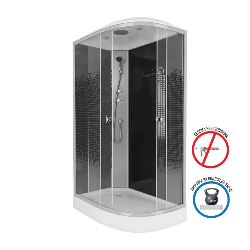 Душевая кабина Niagara Eco 120х80х215 NG-4512-14R низкий поддон, без гидромассажа фото 1