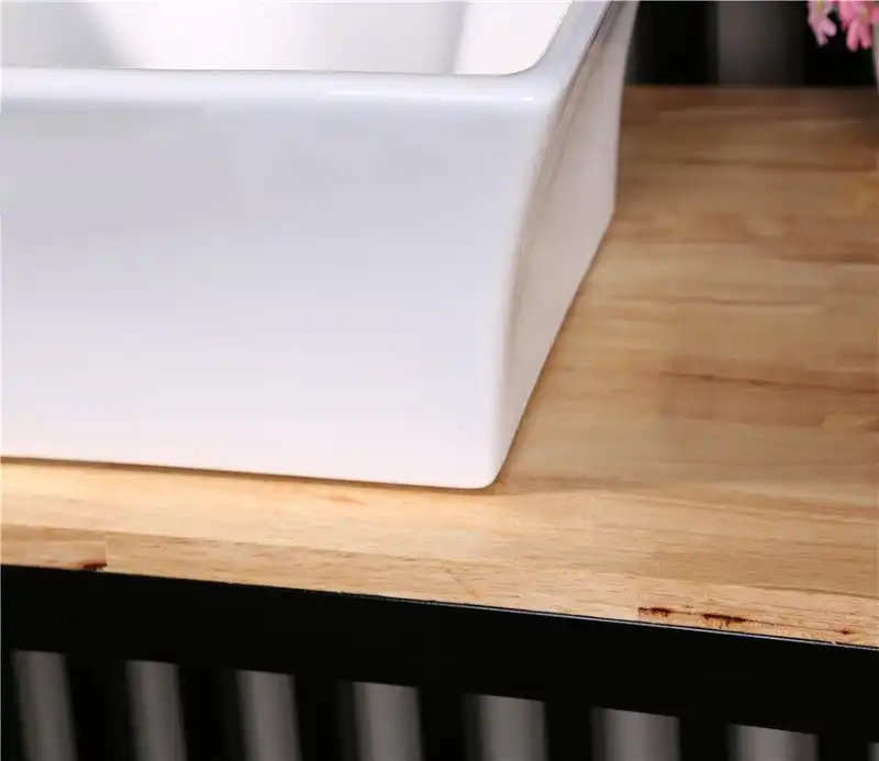 Раковина накладная CeramaLux 500х415х200 9108, цвет Белый фото 7